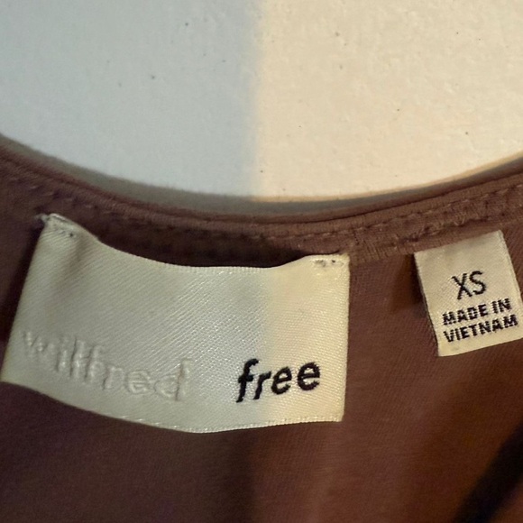 Wilfred Free Brown Lace-Up Bodysuit – Size XS - Picture 4 of 5